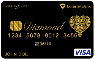 Eurasian Diamond Card (Visa Infinite) front view